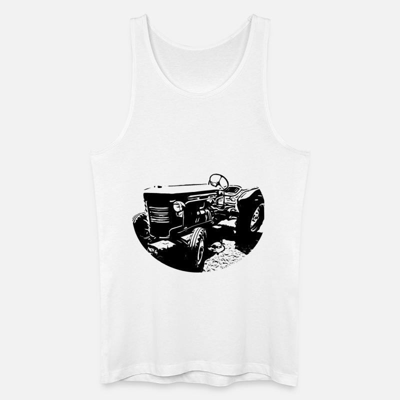 Traktor - Männer Bio Tank Top - Weiß