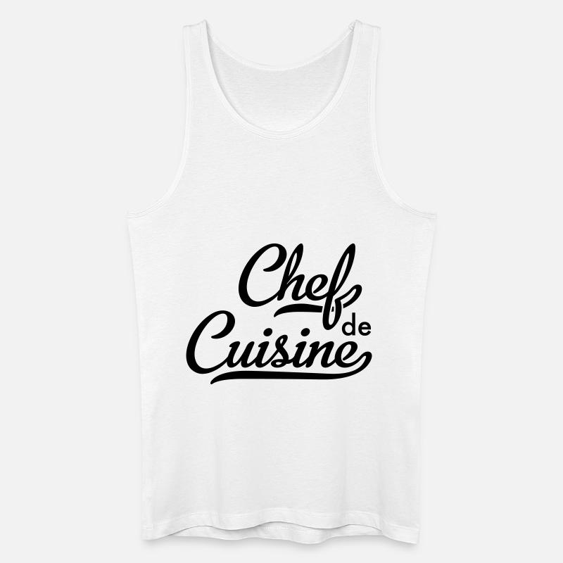 Chef de Cuisine - Männer Bio Tank Top - Weiß