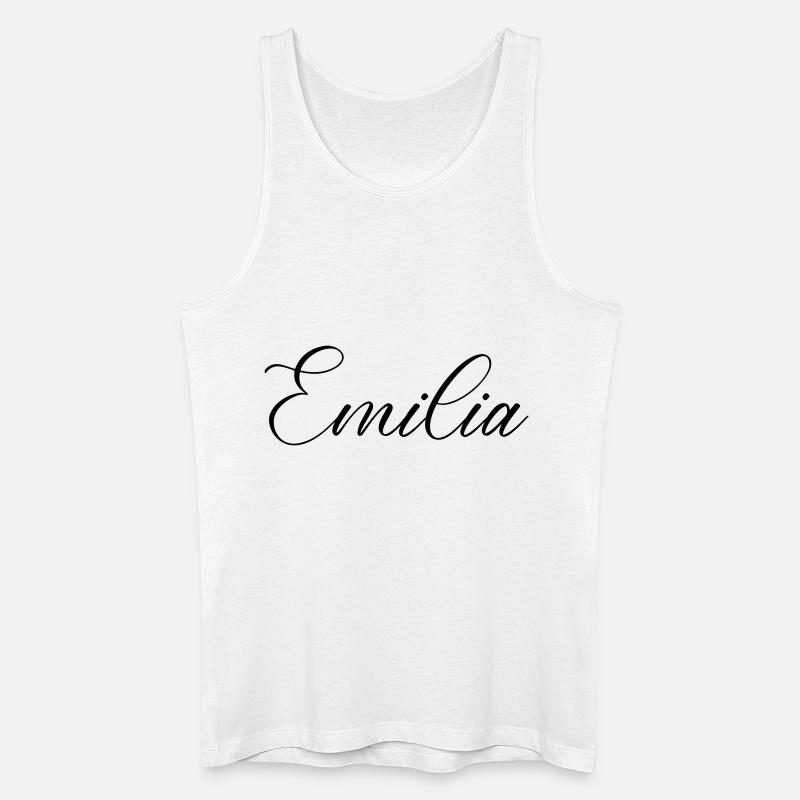 emilia name - Männer Bio Tank Top - Weiß