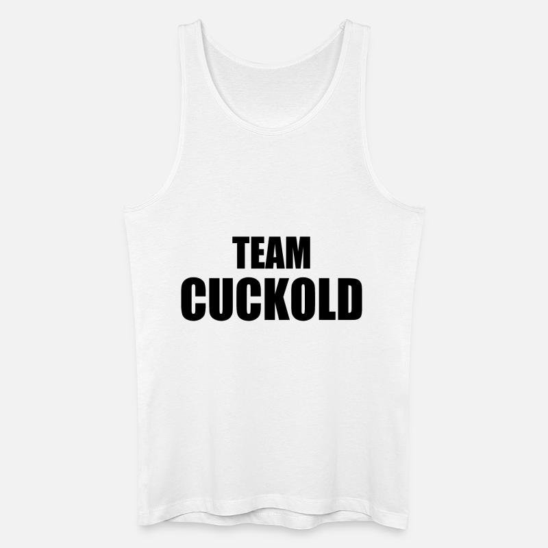 Team cuckold - Männer Bio Tank Top - Weiß