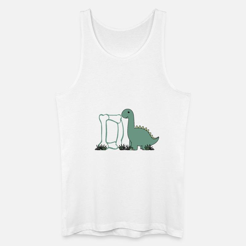 Buchstabe D - Männer Bio Tank Top - Weiß