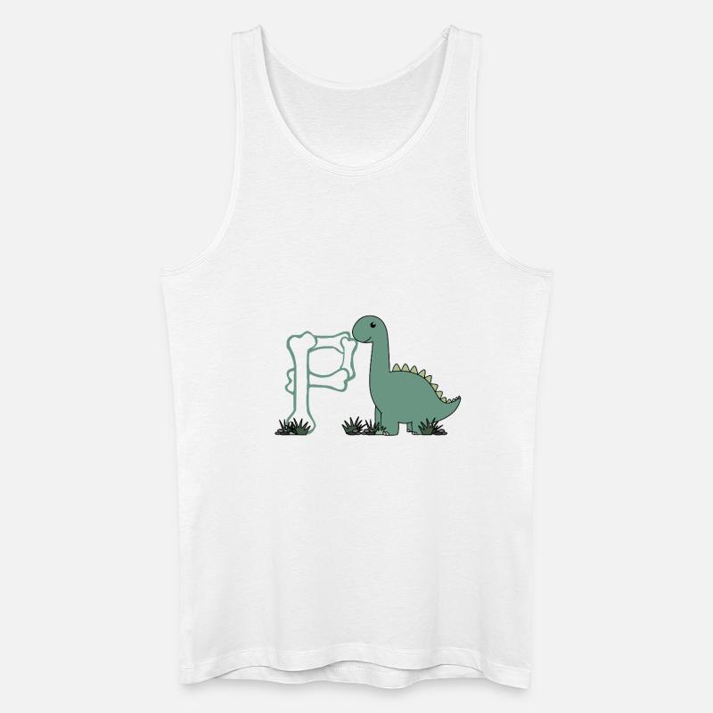 Buchstabe P - Männer Bio Tank Top - Weiß