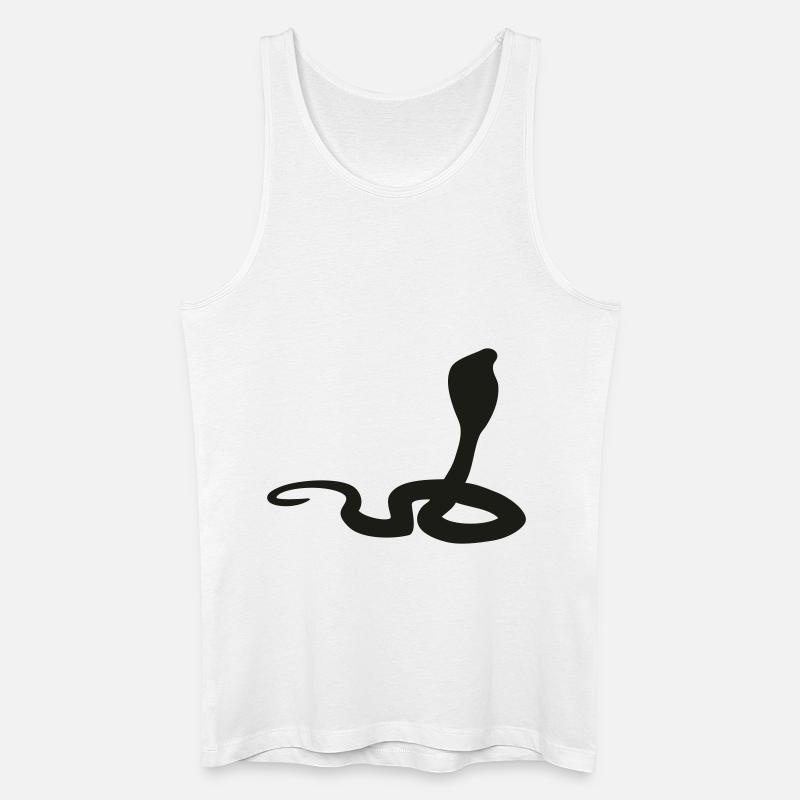 cobra - Männer Bio Tank Top - Weiß
