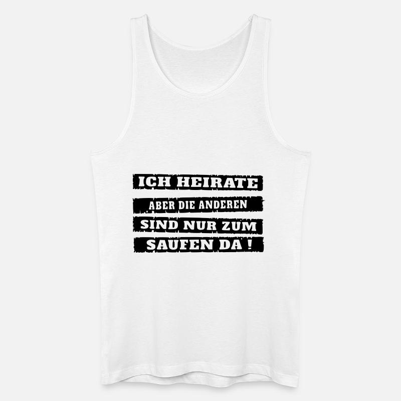 ich Heirate - Männer Bio Tank Top - Weiß