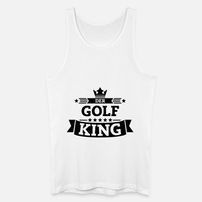 Der Golf-King - Männer Bio Tank Top - Weiß