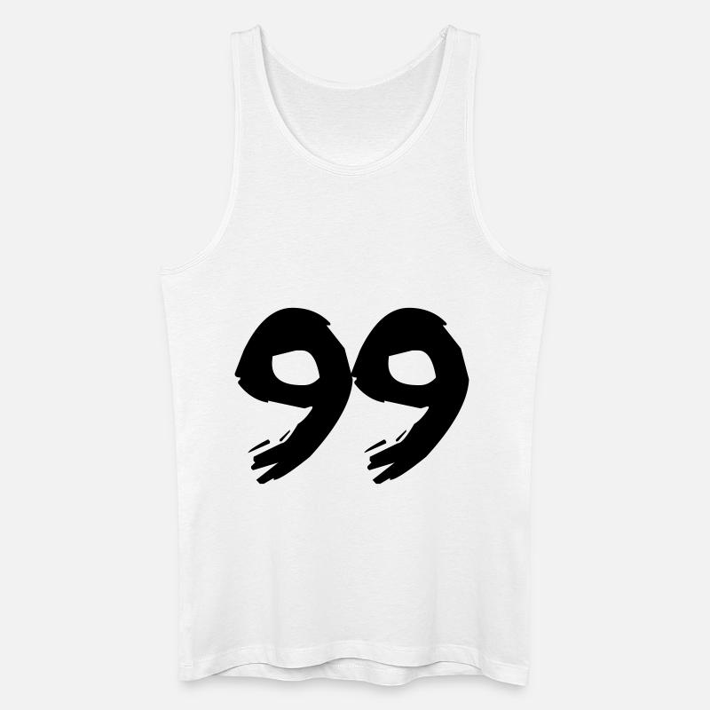 Brushed 99 - Männer Bio Tank Top - Weiß
