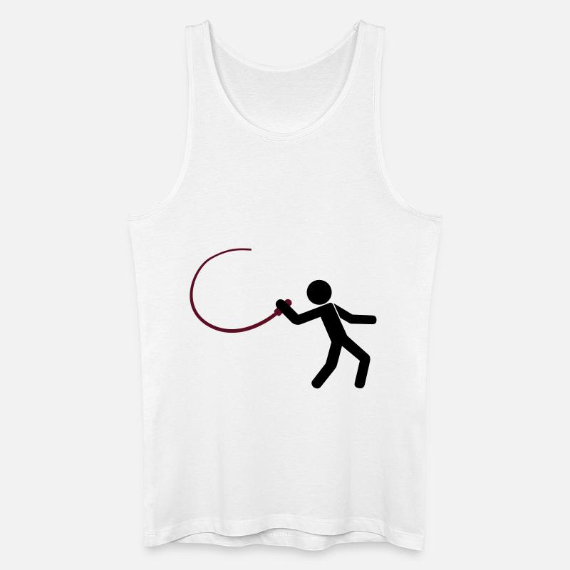 M8 mit Peitsche - Männer Bio Tank Top - Weiß