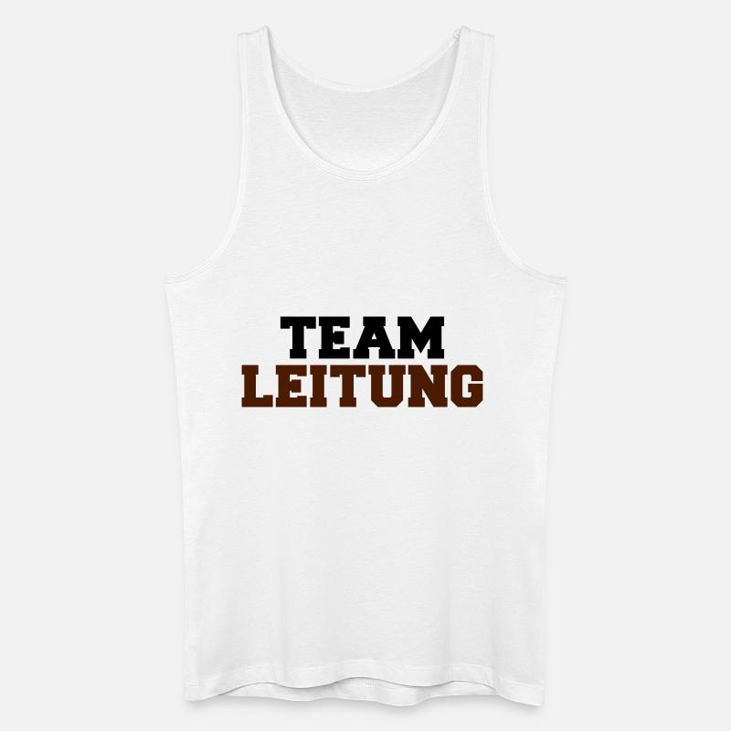 team-leitung - Männer Bio Tank Top - Weiß