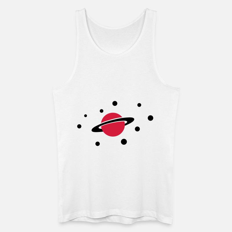 planeten__f2 - Männer Bio Tank Top - Weiß