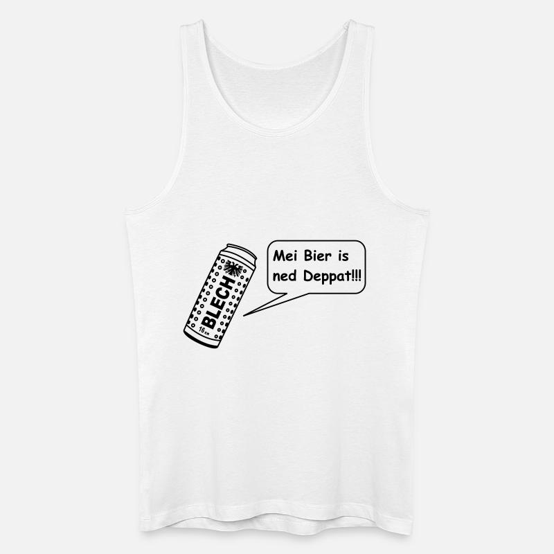16erblechdeppertwiener - Männer Bio Tank Top - Weiß