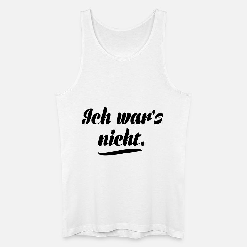 Ich war's nicht - Männer Bio Tank Top - Weiß