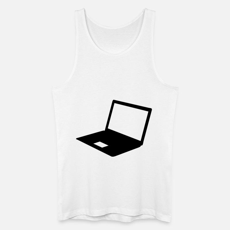 Computer - Männer Bio Tank Top - Weiß