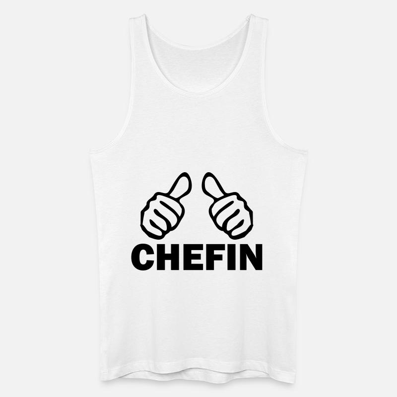 chefin - Männer Bio Tank Top - Weiß
