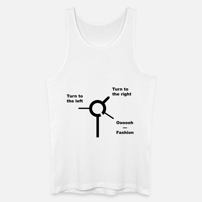Bowies Roundabout - Männer Bio Tank Top - Weiß