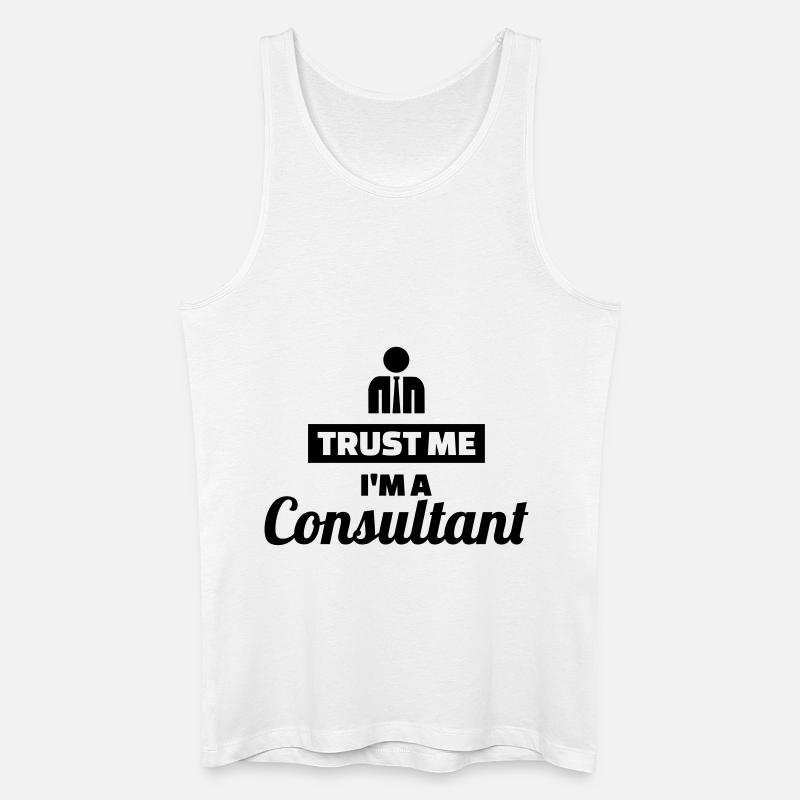 Berater - Männer Bio Tank Top - Weiß
