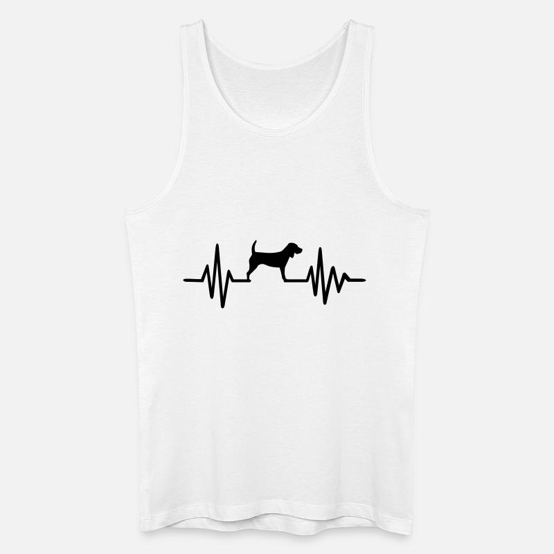 Beagle - Männer Bio Tank Top - Weiß
