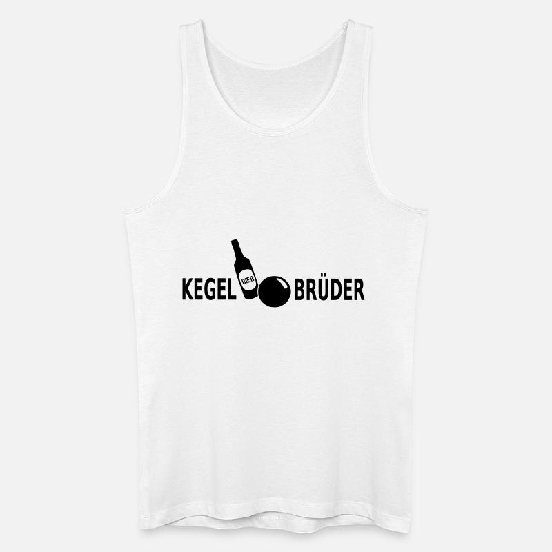 Kegelbrüder Bier - Männer Bio Tank Top - Weiß