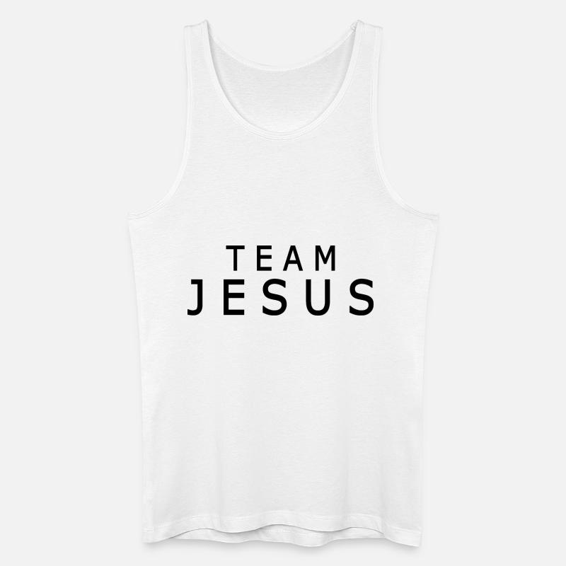Team jesus - Männer Bio Tank Top - Weiß