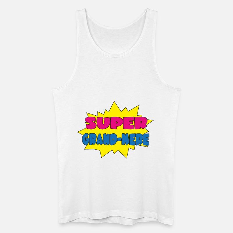 GROßMUTTER - Männer Bio Tank Top - Weiß