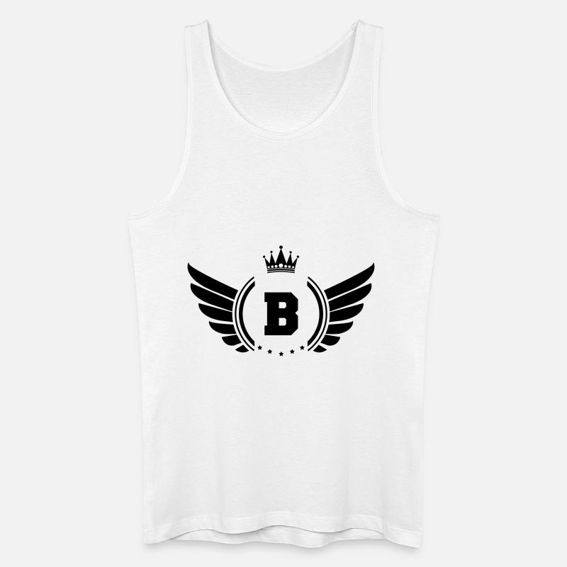 wappen B - Männer Bio Tank Top - Weiß