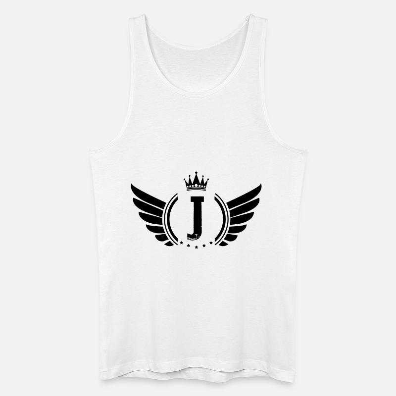 wappen j - Männer Bio Tank Top - Weiß