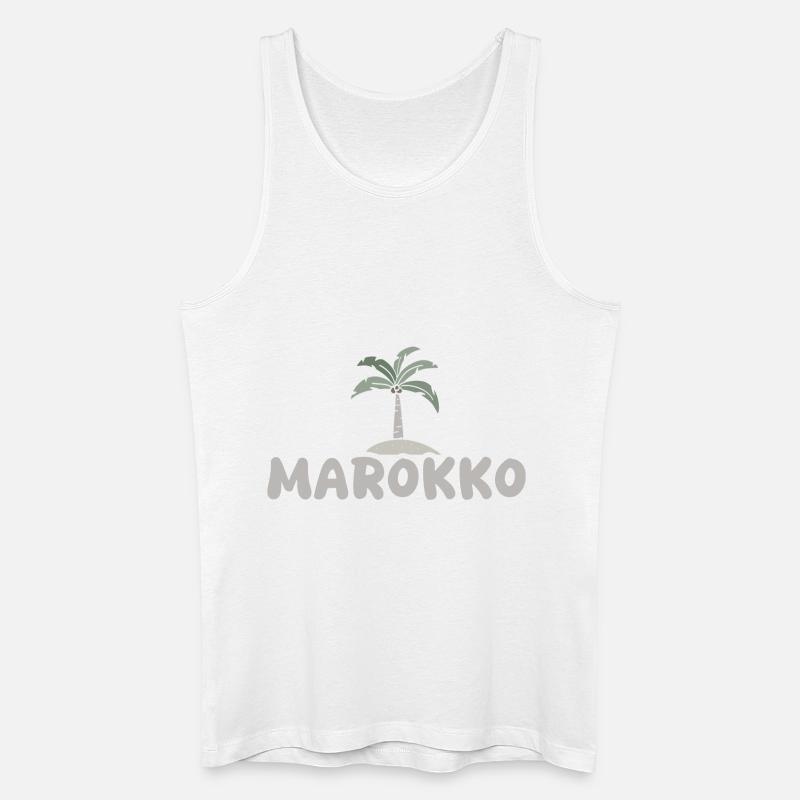 Marokko Marokko - Männer Bio Tank Top - Weiß