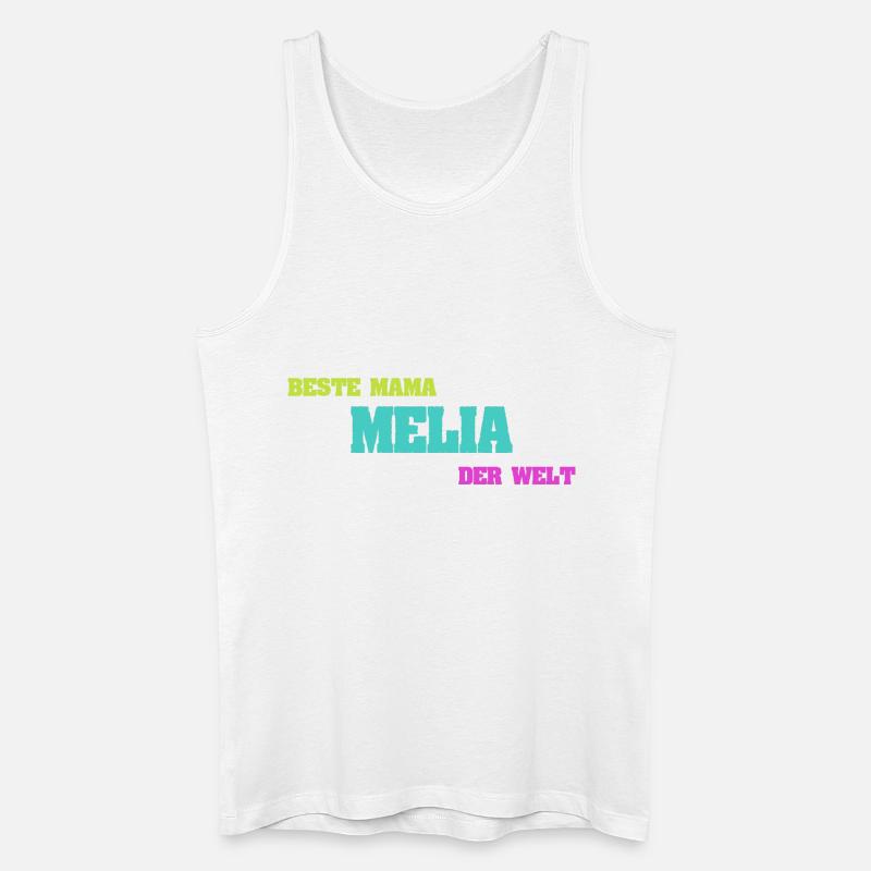 Mutter Melia - Männer Bio Tank Top - Weiß