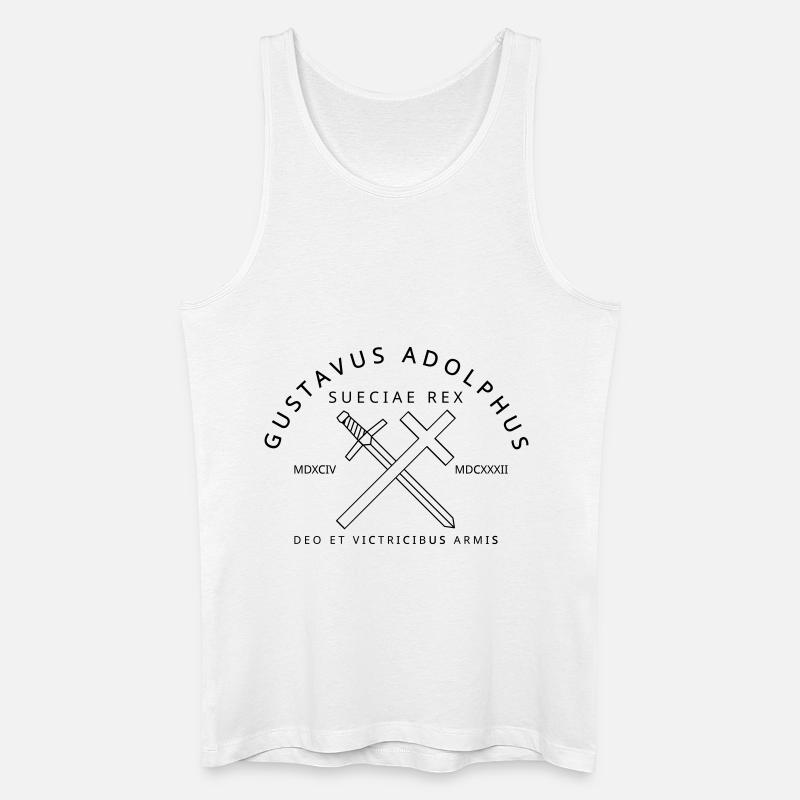 Gustav Adolf - Männer Bio Tank Top - Weiß