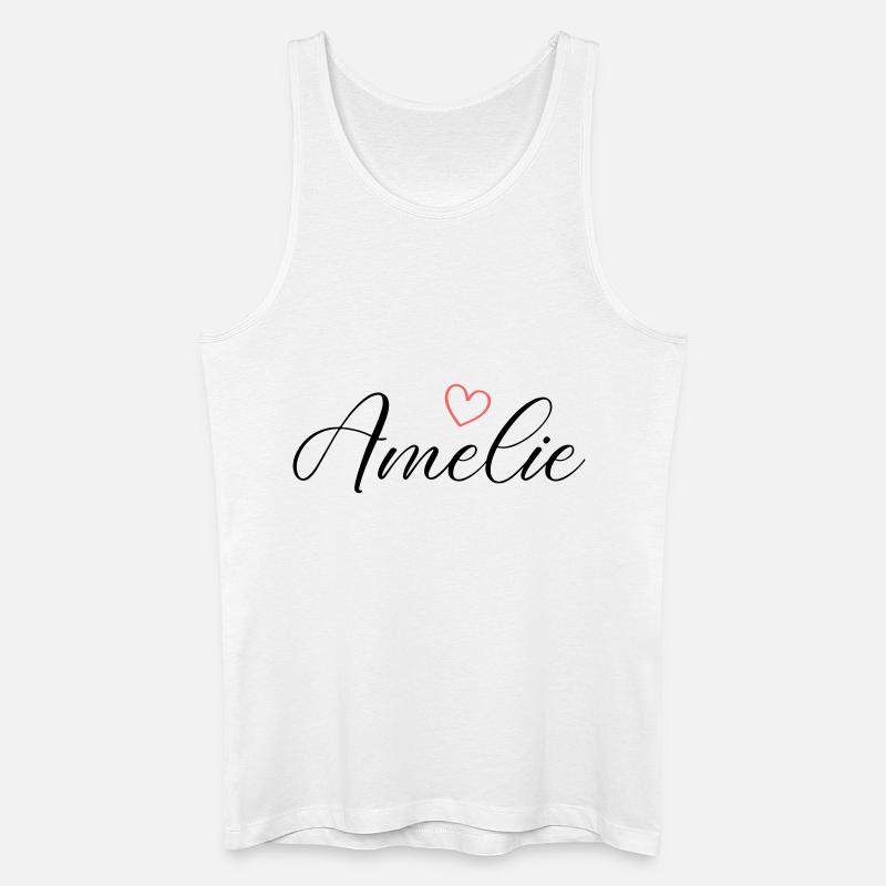Amelie Name - Männer Bio Tank Top - Weiß