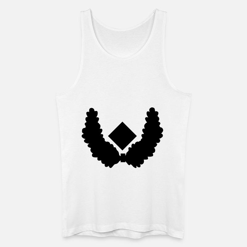 Major Dienstgrad - Männer Bio Tank Top - Weiß