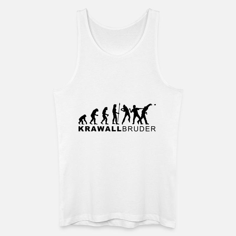 evolution_krawallbruder2 - Men’s Organic Tank Top - white