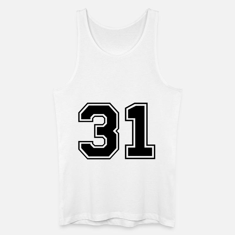 31 - Männer Bio Tank Top - Weiß