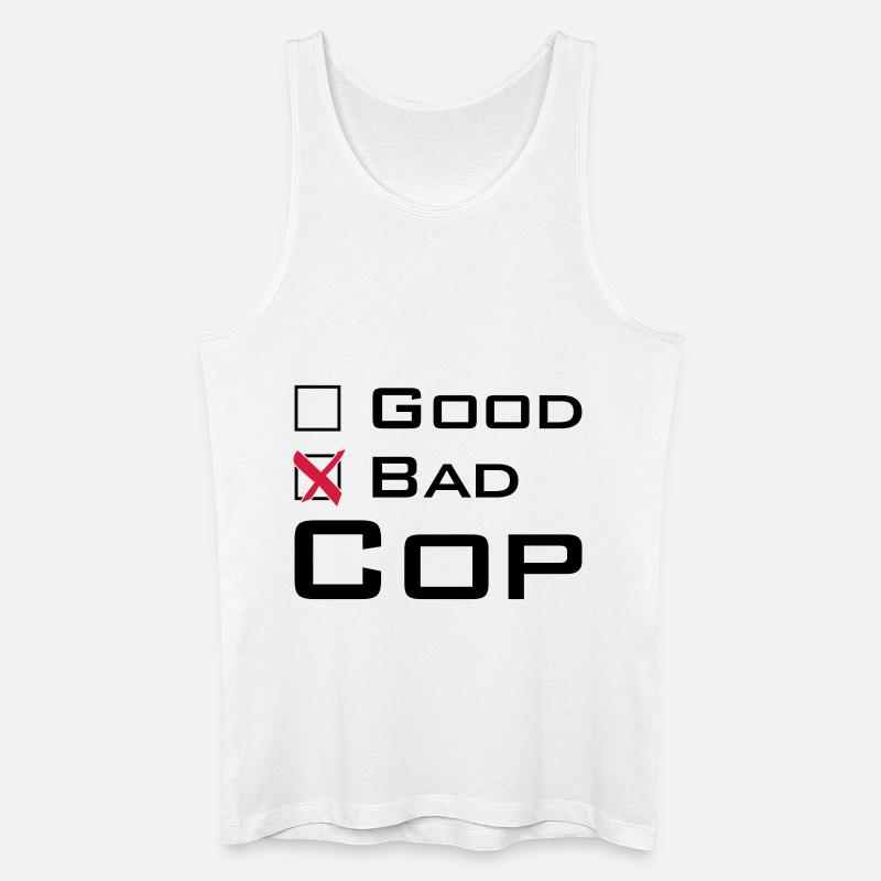 Bad Cop - Männer Bio Tank Top - Weiß