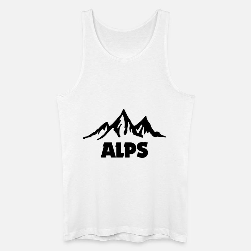 alps - Männer Bio Tank Top - Weiß