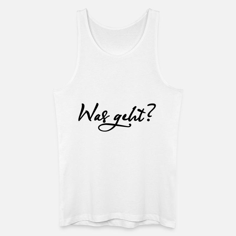 Was geht? - Männer Bio Tank Top - Weiß
