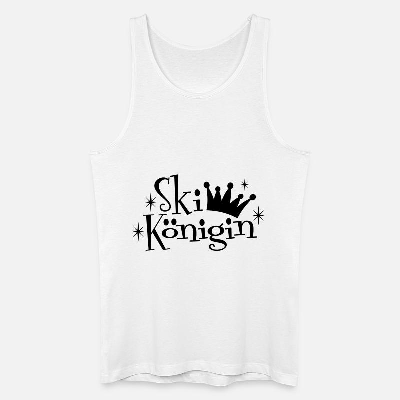 Ski Königin - Männer Bio Tank Top - Weiß