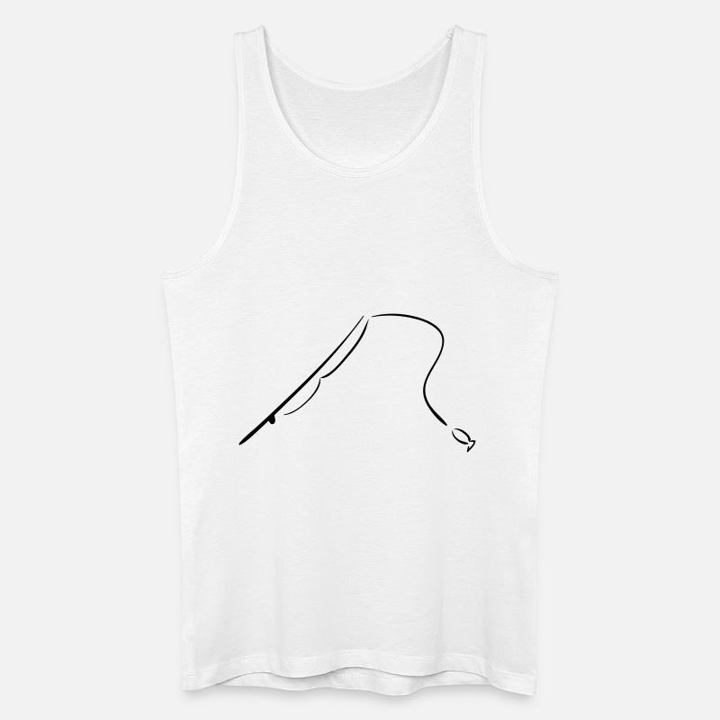 fischen - Männer Bio Tank Top - Weiß
