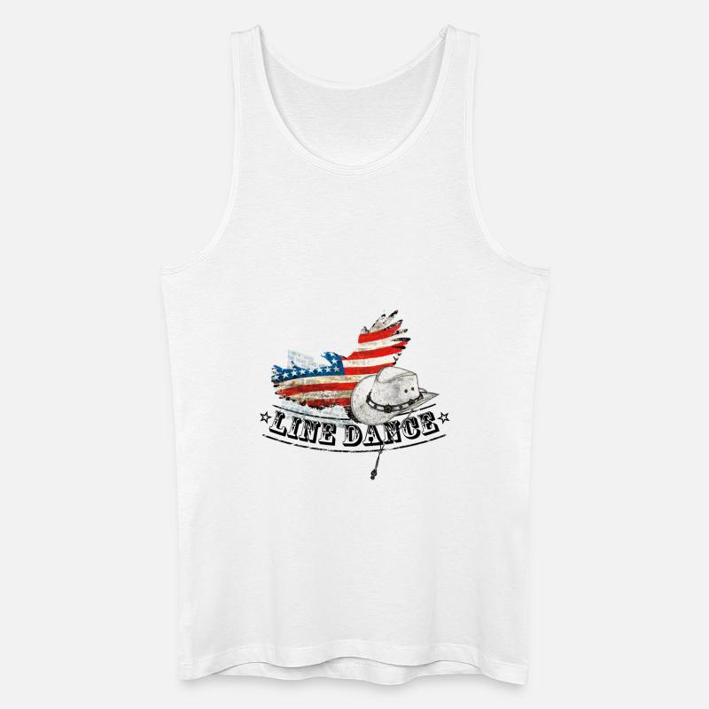 linedance - Männer Bio Tank Top - Weiß