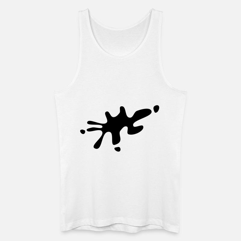 Fleck - Männer Bio Tank Top - Weiß