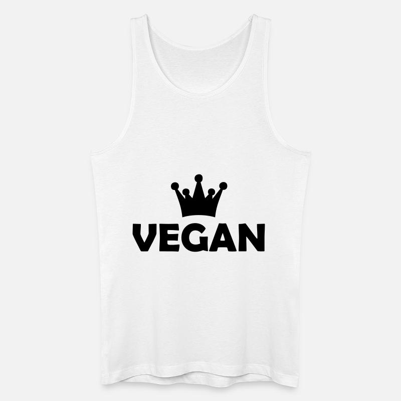 vegan - Männer Bio Tank Top - Weiß