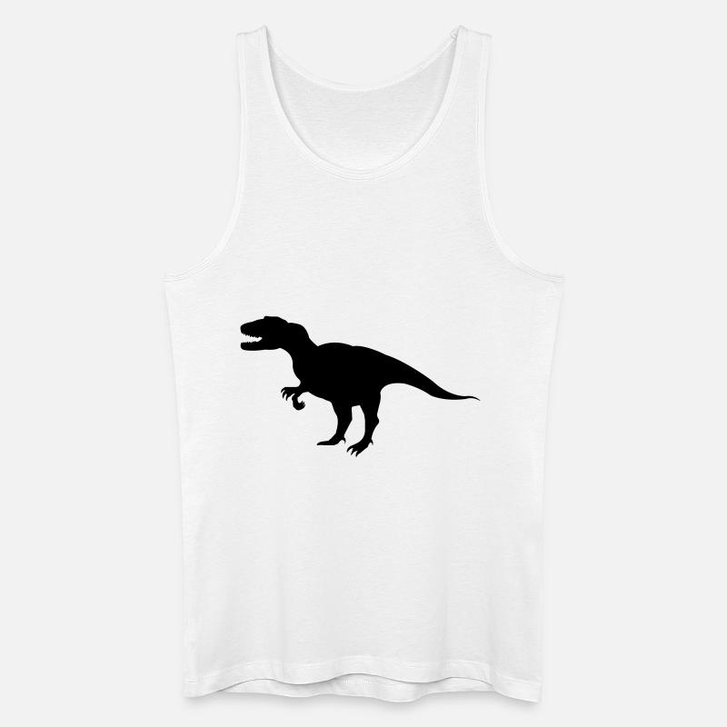 dinosaurier - Männer Bio Tank Top - Weiß