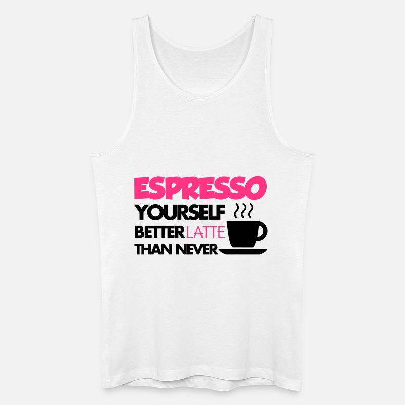 Coffee - Men’s Organic Tank Top - white