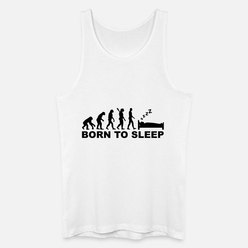 Schlafen - Männer Bio Tank Top - Weiß