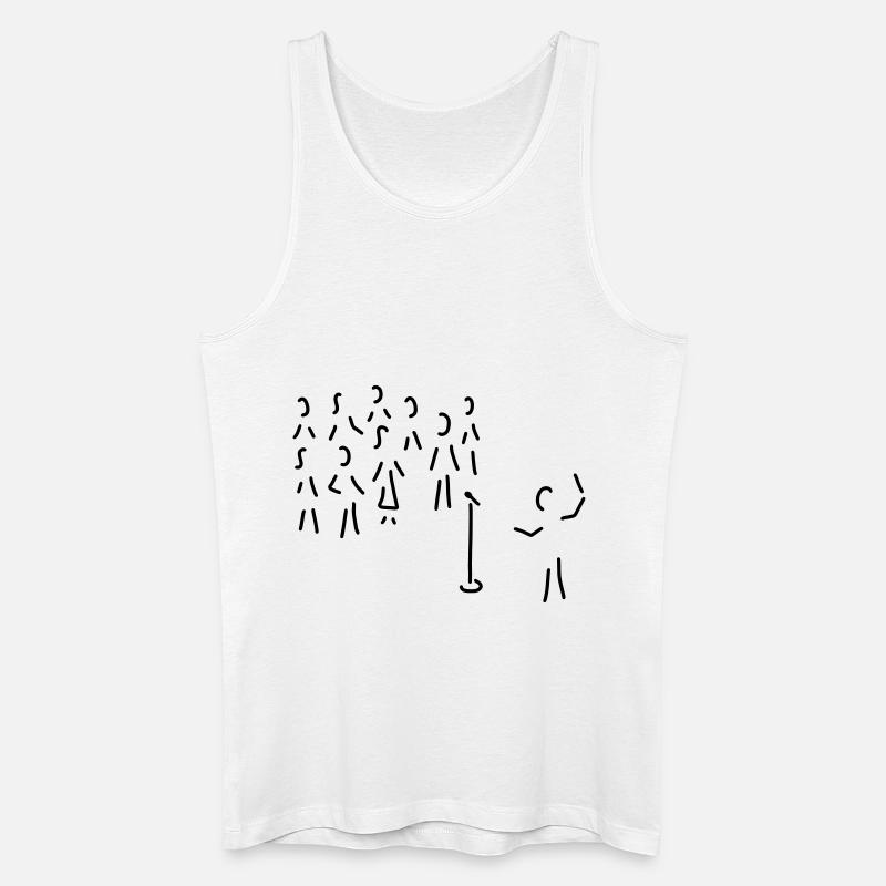 chor-gesang mit dirigent - Männer Bio Tank Top - Weiß