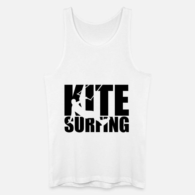 Kitesurfing - Männer Bio Tank Top - Weiß