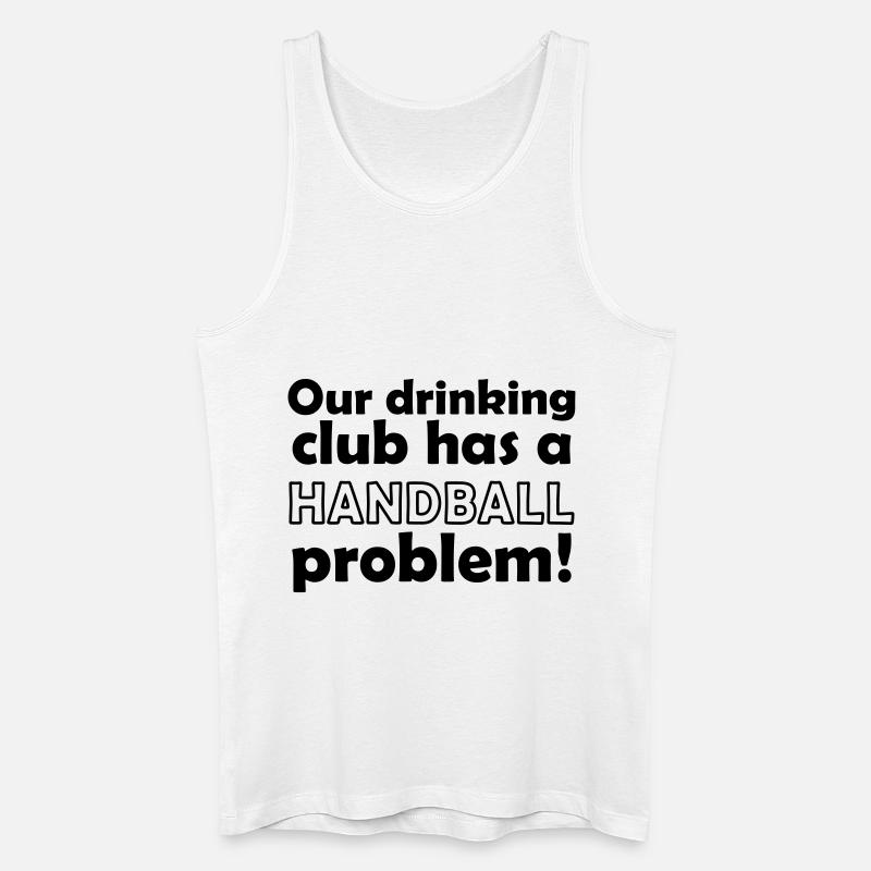 handball problem - Männer Bio Tank Top - Weiß
