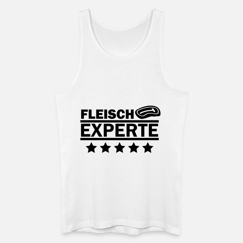fleisch experte - Männer Bio Tank Top - Weiß