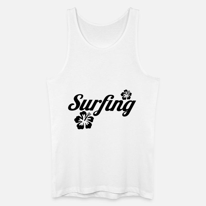 surfing - Männer Bio Tank Top - Weiß