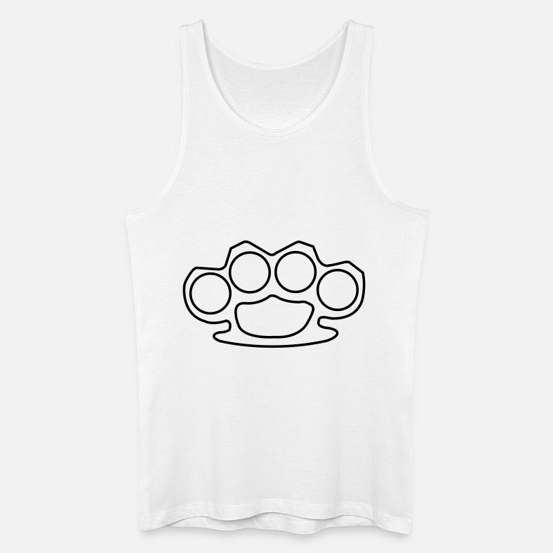 schlagring - Männer Bio Tank Top - Weiß