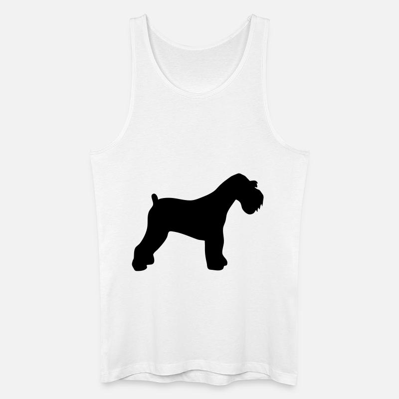 Miniature Schnauzer - Débardeur bio Homme - blanc